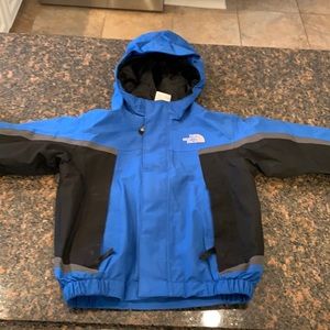 Adorable baby boy North Face jacket